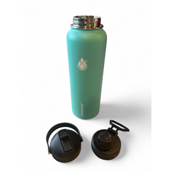 40oz Water Bottle Stainless Steel Vacuum Double Wall Insulation Sport Wide Mouth - Picture 2 of 3